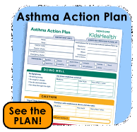 Asthma Action Plan button
